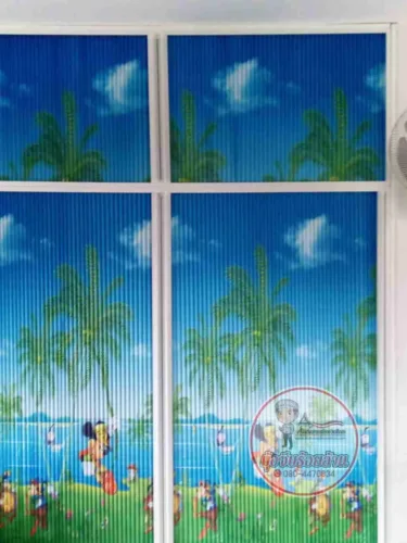 ฉากกั้นแอร์ แบบทึบ